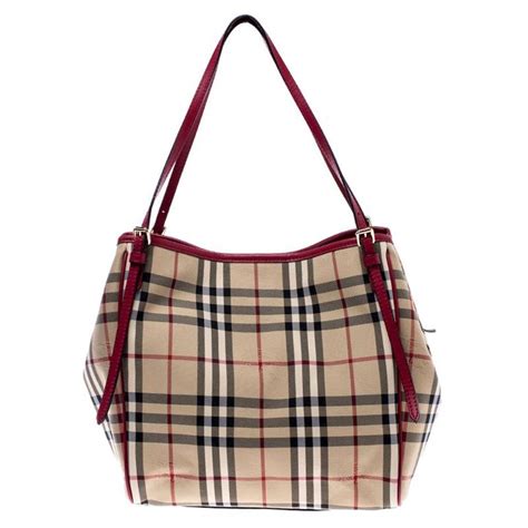 burberry haymarket tote red|buy Burberry haymarket check tote.